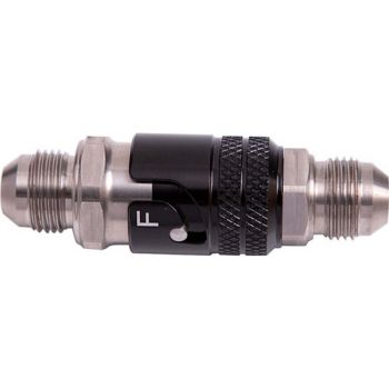 Aeroflow Titanium Quick Release Fitting -4AN EPDM Seal Black 