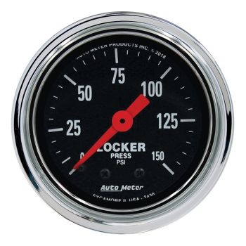 Autometer AU2430 Traditional Chrome Series Air Locker Gauge