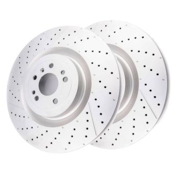 DBA DBA3360EXDS En-Shield Cross-Drilled Slotted Brake Disc Rotor Pair