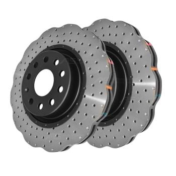 DBA DBA42806WXD 4000 XD Cross Drilled Wave Brake Disc Rotor Pair