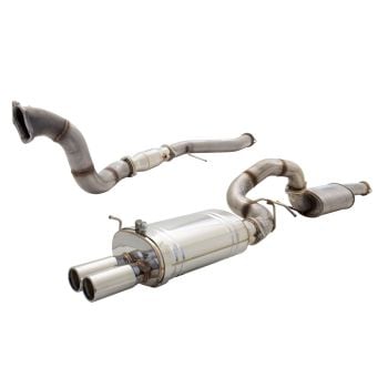 XForce 4? Dump Pipe 3.5 Inch Turbo-Back System Raw 409 Stainless Steel