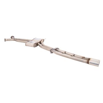 XForce Twin 2.5 Inch Cat-Back Hot Dog Rears Raw 409 Stainless
