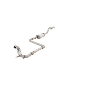 XForce 3 Inch Turbo Back System with Metallic Cat Converter Raw 409 Stainless