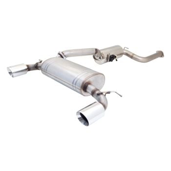 XForce 3 Inch Cat-Back Exhaust System With Varex Muffler Raw 409 Stainless Steel