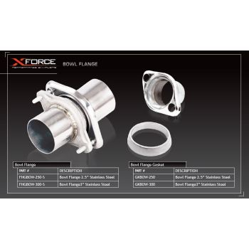XForce Bowl Flange Gasket 2.5 Inch Stainless Steel