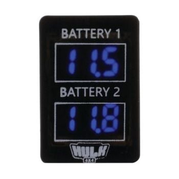 Hulk 4x4 HU1387B Dual DC Voltmeter - Late Toyota applications