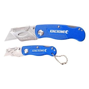 Kincrome Folding Utility Knife Set 2pc Lock-Back K060022