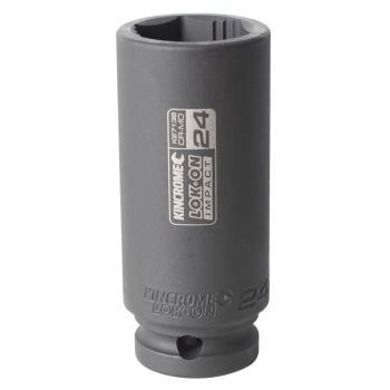Kincrome LOK-ON Deep Impact Socket 24mm 1/2" Drive K27136