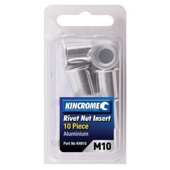 Kincrome Rivet Nut Insert M10 Aluminium 10pc K4910