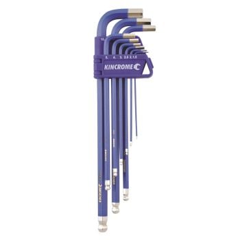 Kincrome Ball Point Hex Key Set Long Series 9pc K5043