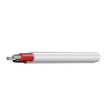 Tycab CW5320 Cable 2mm Twin Core Marine Red Black with White Sheath Tinned 50m