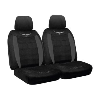 R.M. Williams Car Seat Covers Suede Velour Black