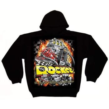 Aeroflow ROCKETHOOD-S Rocket Hoodie Hemi Black