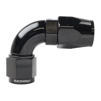 Raceworks Cutter Hose End AN-8 90deg RWF-103-08BK