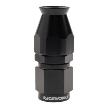 Raceworks PTFE Hose End AN-4 straight RWF-201-04BK