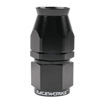 Raceworks PTFE Hose End AN-10 straight RWF-201-10BK