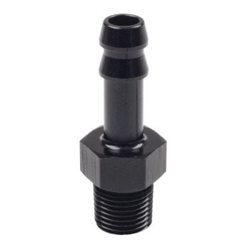 Raceworks Male NPT 1/8in to 1/4in (AN-4) Barb RWF-421-02-04BK