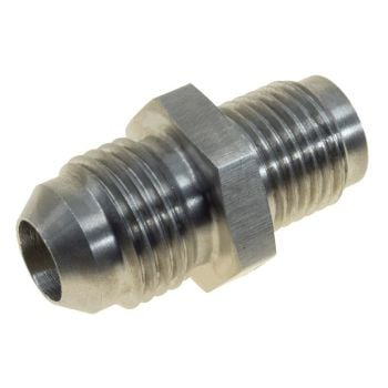 Raceworks Stainless 1/2in-20 Inverted Flare to AN-6 Male Flare Power Steering Adapter RWF-703-06SS