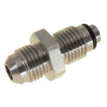 Raceworks Stainless M14 x 1.5 O-Ring Bump Tube to AN-6 Male Flare Power Steering Adapter RWF-740-06SS