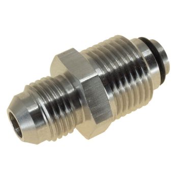 Raceworks Stainless M18 x 1.5 O-Ring Bump Tube to AN-6 Male Flare Power Steering Adapter RWF-742-06SS
