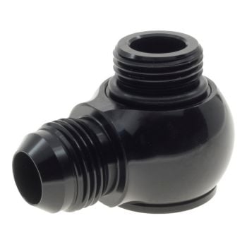 Raceworks Low Profile Banjo Adapter Male Flare AN-10 to ORB An10 RWF-909-10BK