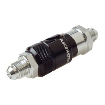 Raceworks Aluminium Quick Release AN-6 Fittings AN-8 Body RWF-QR101-06VBK