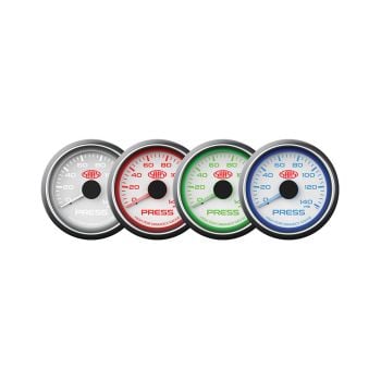 SAAS SG-OP52W Oil Press Gauge 0-140 PSI 52mm White Muscle Series