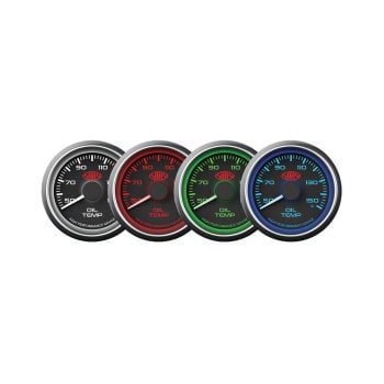 SAAS SG-OT52B Oil Temp Gauge 50 -150 52mm Black Muscle Series