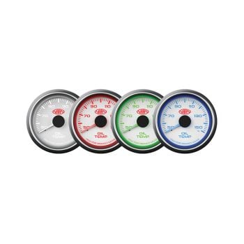 SAAS SG-OT52W Oil Temp Gauge 50 -150 52mm White Muscle Series