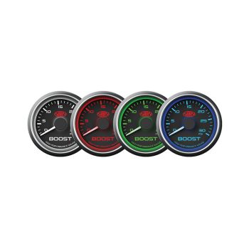 SAAS SG-TBD52B Boost Gauge Diesel 0-30 PSI 52mm Black Muscle Series