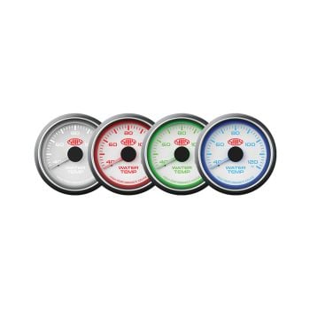 SAAS SG-WT52W Water Temp Gauge 40 -120 52mm White Muscle Series