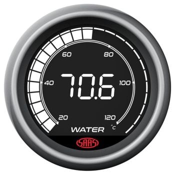 SAAS SG41220 Water Temp Gauge 20-120C 52mm Muscle Digital Series