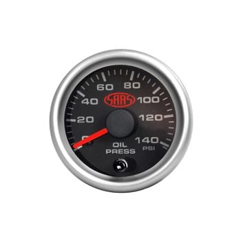 SAAS SGOP52BS2 Oil Press Gauge 0-140 PSI 52mm Black Muscle Series 2