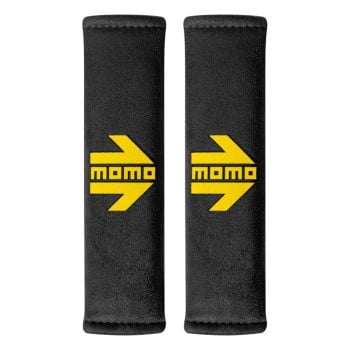 MOMO SHP001B Arrow Seatbelt Pads Black