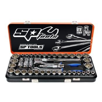 SP Tools Socket Set 1/2" Drive 12pt Metric/SAE 41pc SP20300