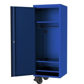 SP Tools USA Sumo Series Side Cabinet 27" 3 Fixed Shelves & Clothes Hang Rail Blue/Black SP44885BL