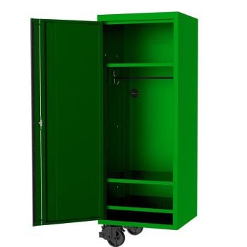 SP Tools USA Sumo Series Side Cabinet 27" 3 Fixed Shelves & Clothes Hang Rail Green/Black SP44885G