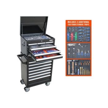 SP Tools Custom Series Tool Kit 293pc Metric/SAE Plus EVA Storage Trays SP50125X