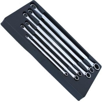 SP Tools Double Ring Long Spanner Set 0 Degree Offset Metric 6pc SP10036