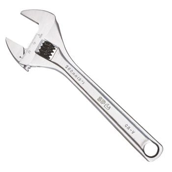 SP Tools Wide Jaw Adjustable Wrench Chrome 150mm SP18057