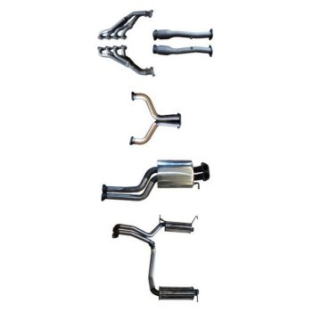 Manta Exhaust BF GT V8 4V Sedan 2.5in L & R with Extractors Muffler/Muffler