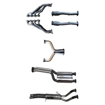 Manta Exhaust BA BF V8 4V Ute 2.5in Dual with Extractors Muffler/Muffler