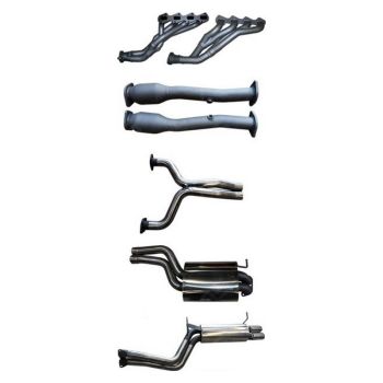 Manta Exhaust FG V8 Sedan 2.5in Dual with Extractors Muffler/Muffler