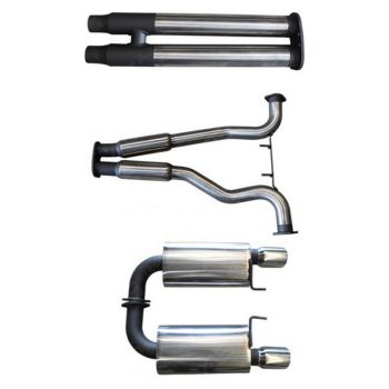 Manta Exhaust Ford Mustang FM V8 3in Dual Cat Back MEDIUM NOISE (HotDogs Centre/Mufflers Rear)