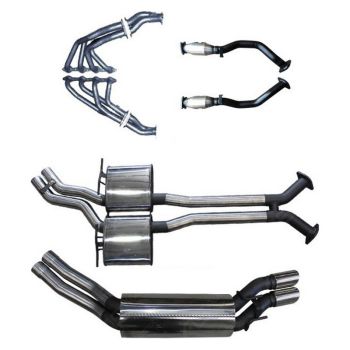 Manta Exhaust VY VZ V8 AWD Wagon 2.5in Dual with Extractors Muffler/Muffler