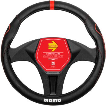 MOMO SWC014BRS Supergrip Black & Red Small Steering Wheel Cover