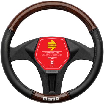 MOMO SWC0LXWDS Luxury Wood Small Steering Wheel Cover