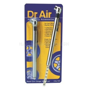 Pencil Tyre Gauge 10 to 100 psi Dr Air