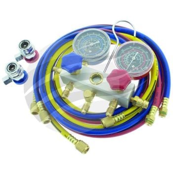 Jayair TO0001 MANIFOLD SET R134a W/72 HOSES AND COUPLERS IN CARRY CASE