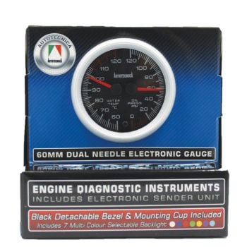 Autotecnica DGWO Dual Gauge Water Temp/Oil Pressure
